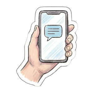 Patient replies via SMS