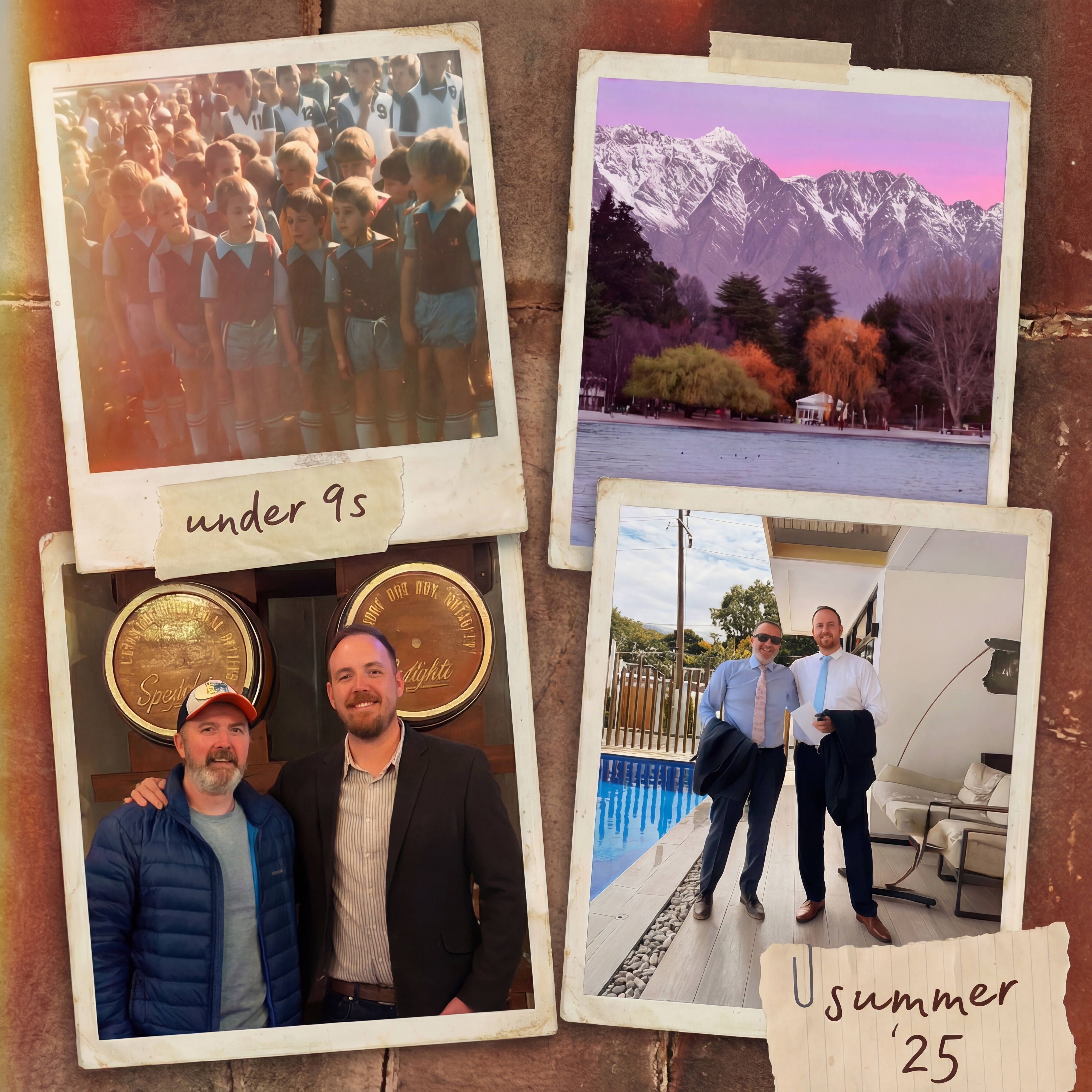 Ben and Gav through the years - from under 9s football to summer 2025